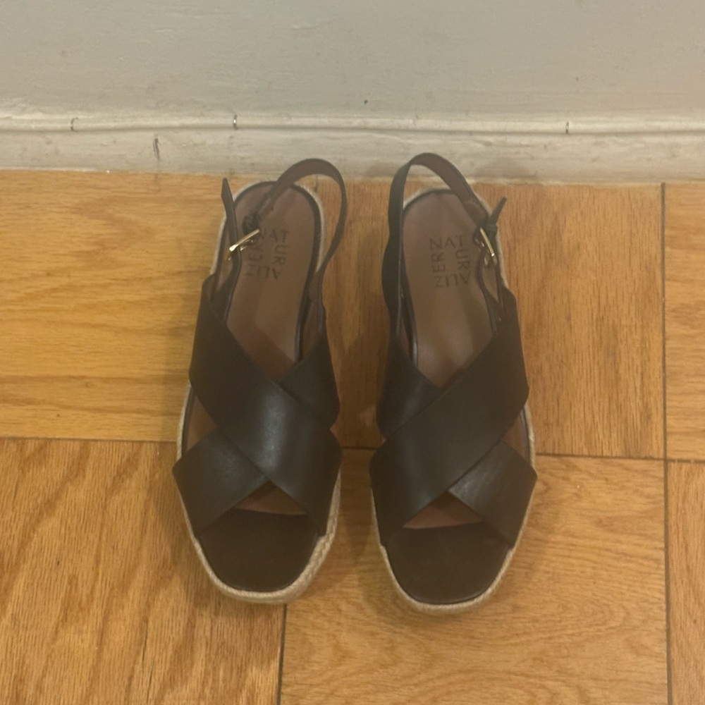 Naturalizer Black Espadrille Sandals
